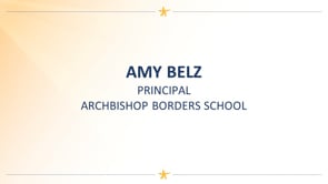 Amy Belz - Principal, Archbishop Borders