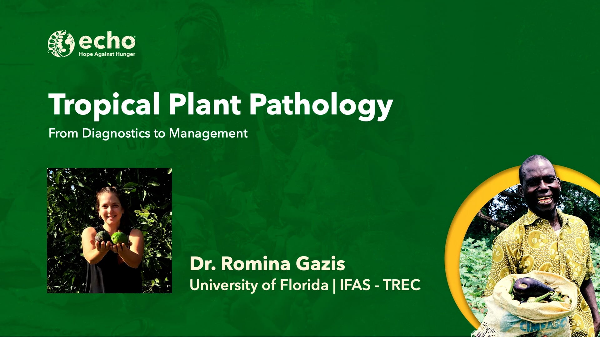 Tropical Plant Pathology - Romina Gazis, PhD