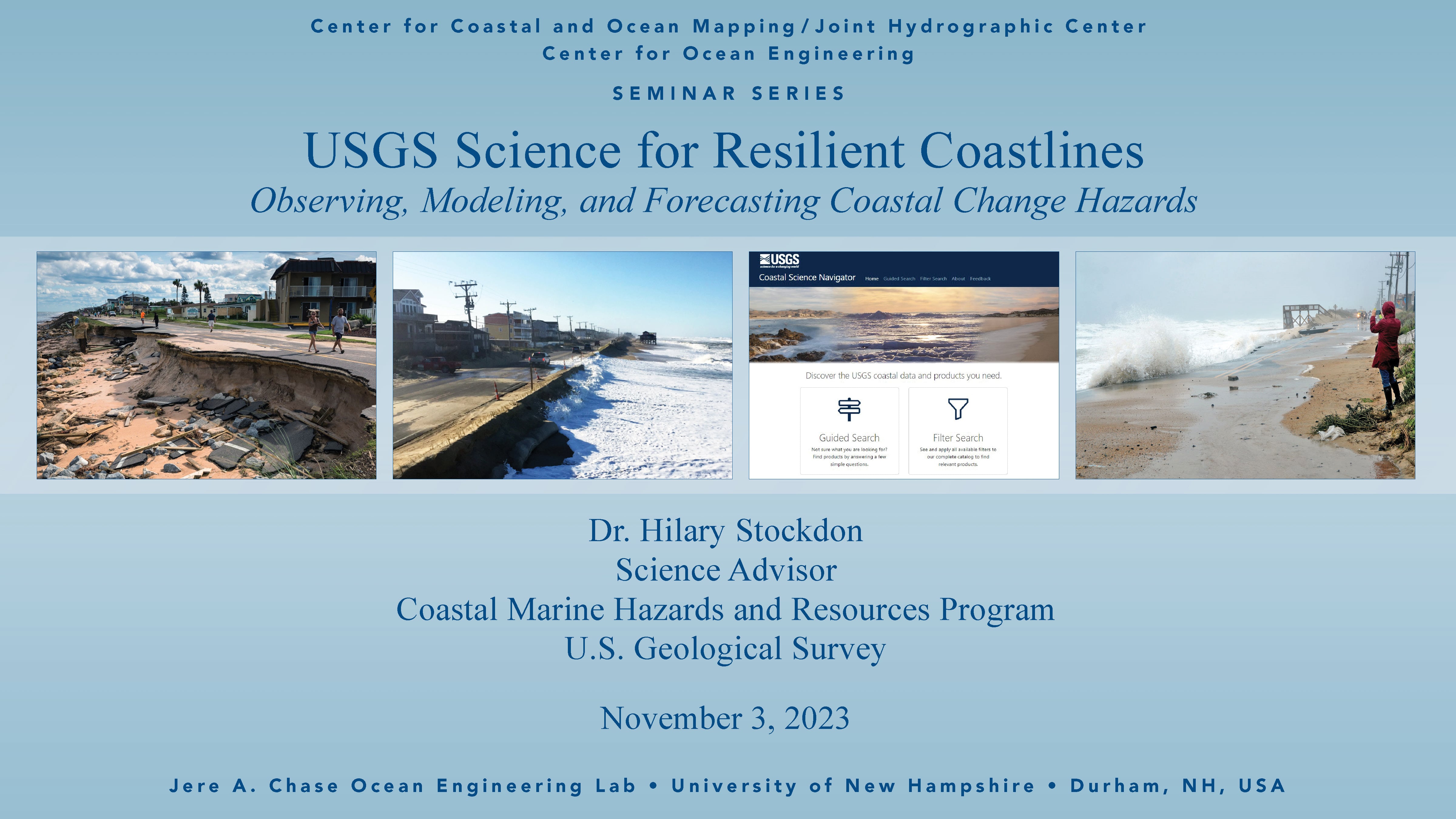 USGS Science For Resilient Coastlines: Observing, Modeling, And ...