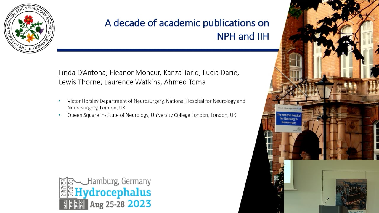 S28. Linda D’Antona - A decade of academic publications on NPH and IIH