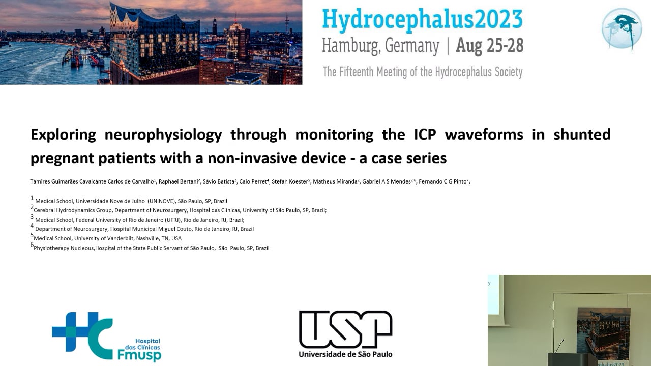 S28. Tamires Giumaraes Cavalcante Carlos de Carvalho - Exploring neurophysiology through monitoring the ICP waveforms in shunted