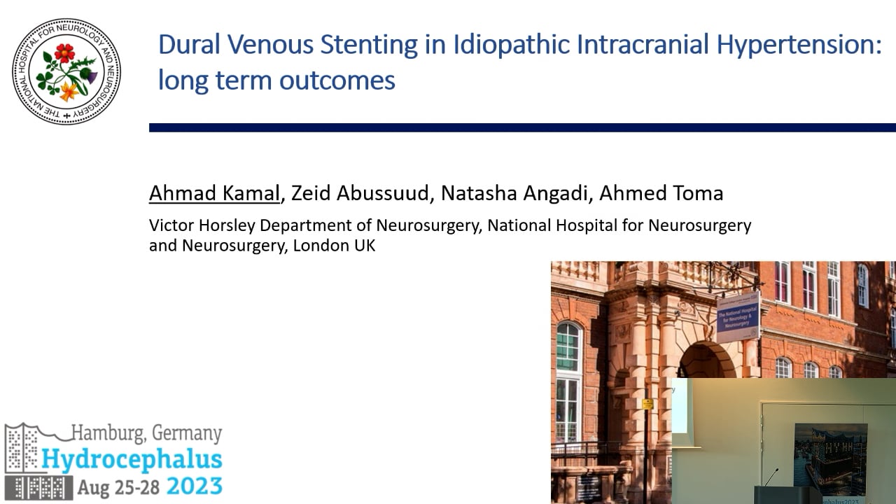 S25. Muhammad Ahmad Kamal - Long-term outcomes after dural venous stenting in Idiopathic intracranial hypertension, a single cen