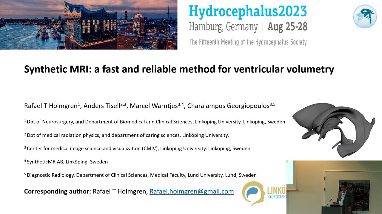 S25. Rafael Holmgren - Synthetic MRI, a fast and reliable method for ventricular volumetry