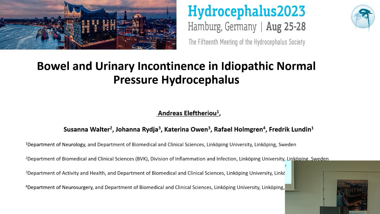 S28. Andreas Eleftheriou - Bowel and urinary incontinence in idiopathic normal pressure hydrocephalus