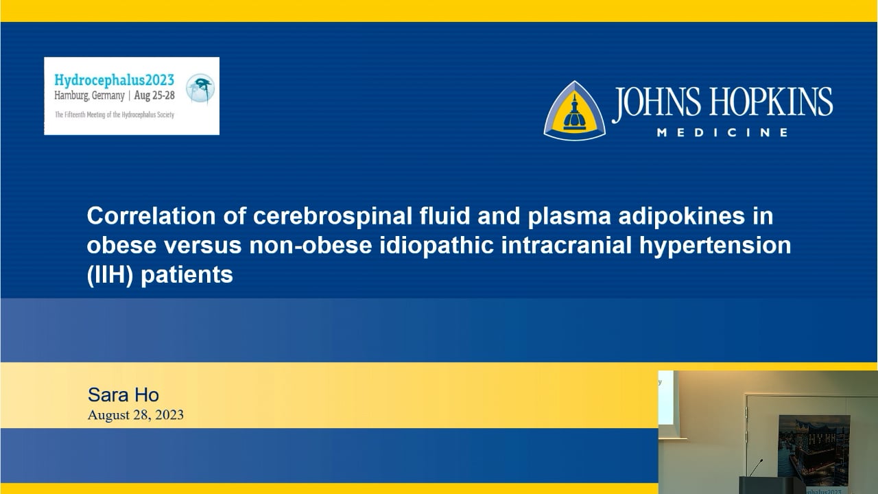 S25. Sara Ho - Correlation of cerebrospinal fluid and plasma adipokines in obese versus non-obese idiopathic intracranial hypert