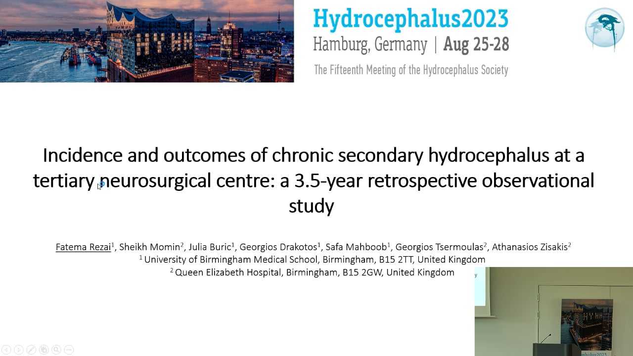 S28. Fatema Rezai - Incidence and outcomes of chronic secondary hydrocephalus at a tertiary neurosurgical centre, a 3.5 year ret
