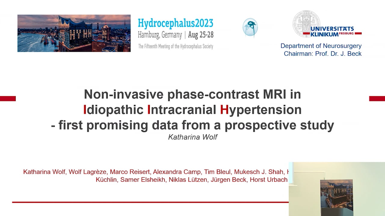S26. Katharina Wolf - Non-invasive phase-contrast MRI in idiopathic intracranial hypertension - first promising data from a pros