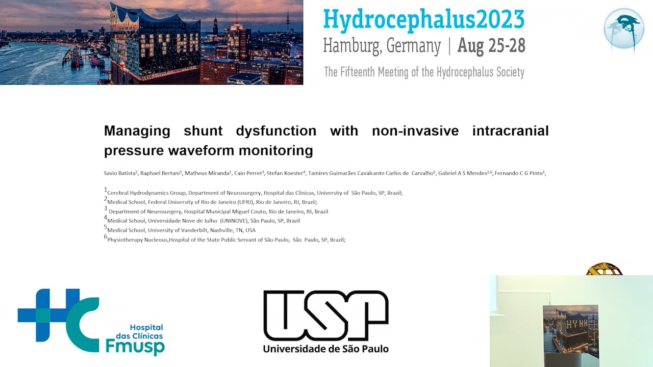 S29. Raphael Bertani - Managing Shunt Dysfunction with Non-invasive Intracranial Pressure Waveform Monitoring