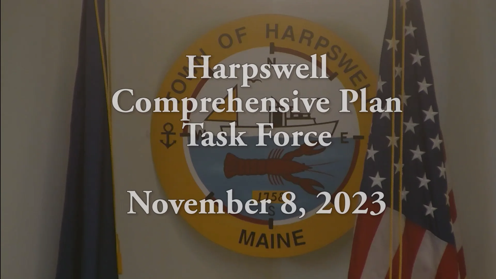 Harpswell Comprehensive Plan Task Force 8Nov23 on Vimeo
