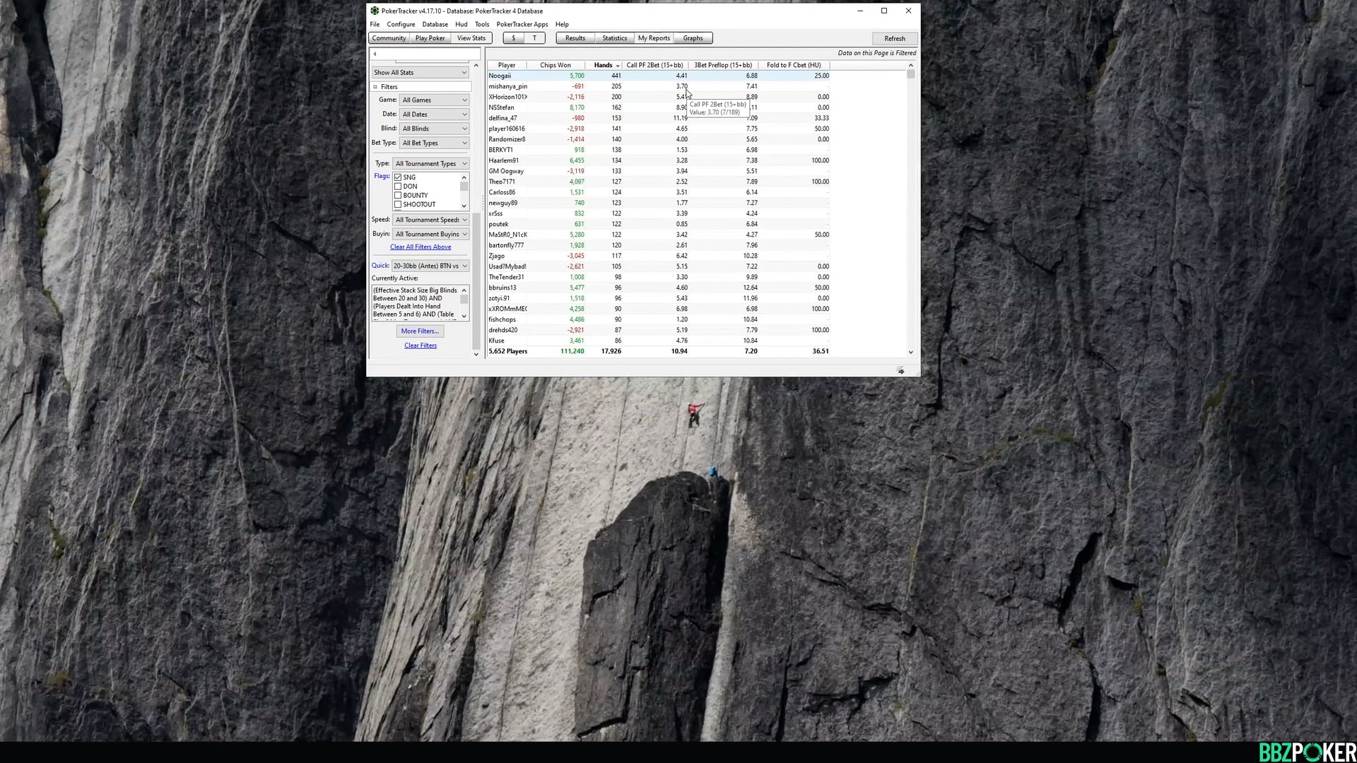 6Max SNG’s – 25bb /w Antes HJ vs BTN SRP’s continued
