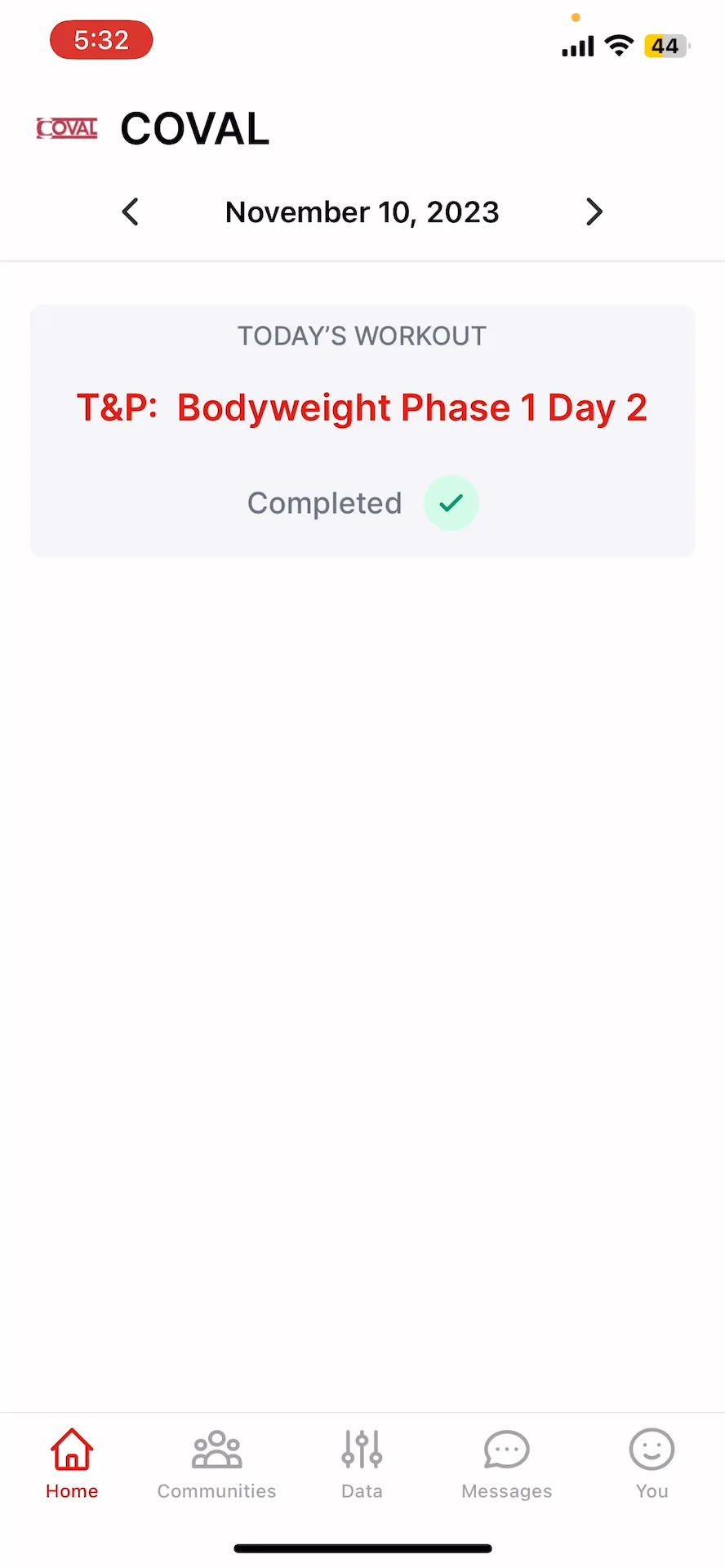 Workouts on app on Vimeo