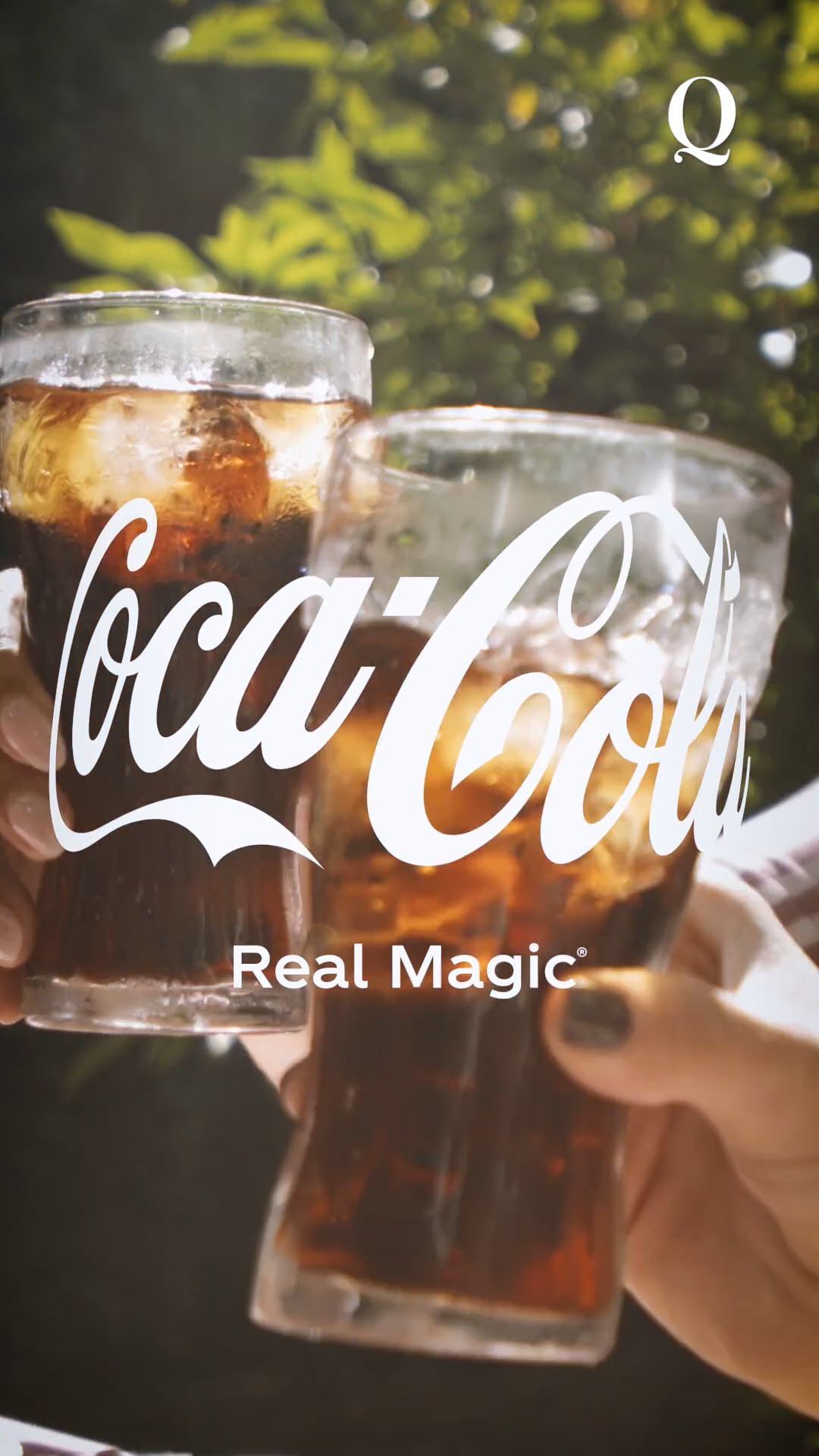 BBQ goes always with a Coca-Cola!