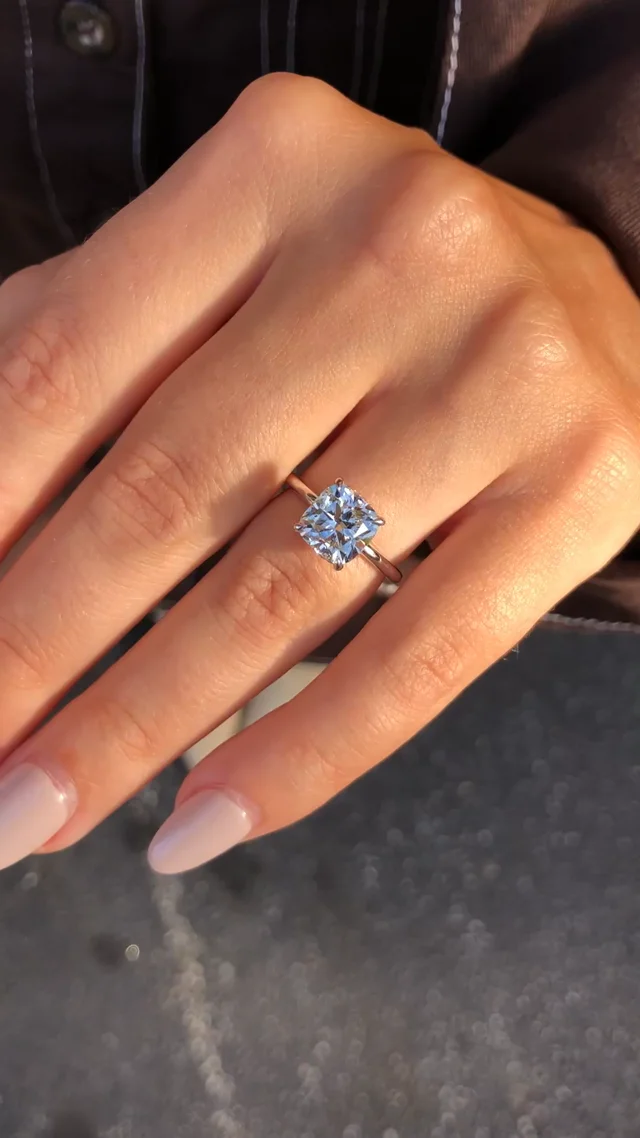 Cushion cut engagement rings 2.5 carat hotsell
