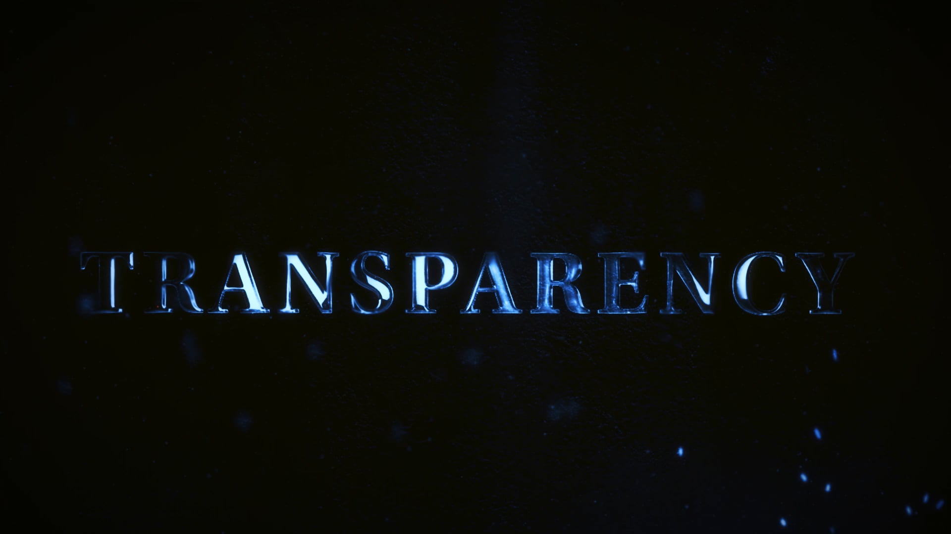 TRANSPARENCY - Official Music Video