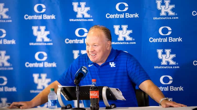 Live Now Coach Stoops Pre South Carolina Press Conference presented by UKHealthCare