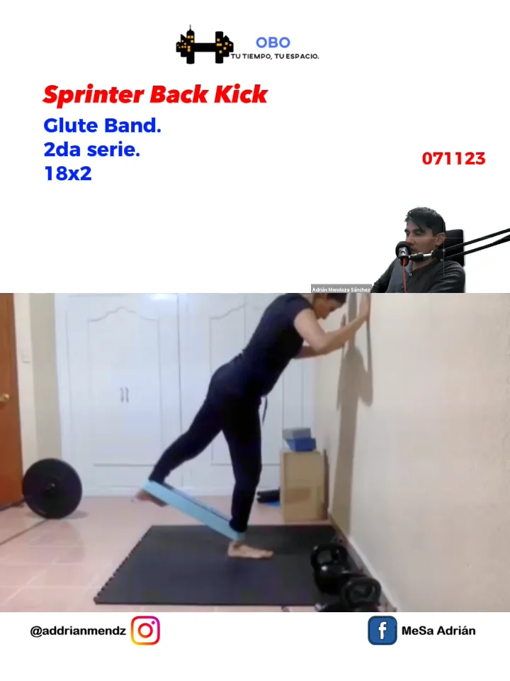 GSS 091123 GLUTE BAND SPRINTER BACK KICK 2DA SERIE on Vimeo