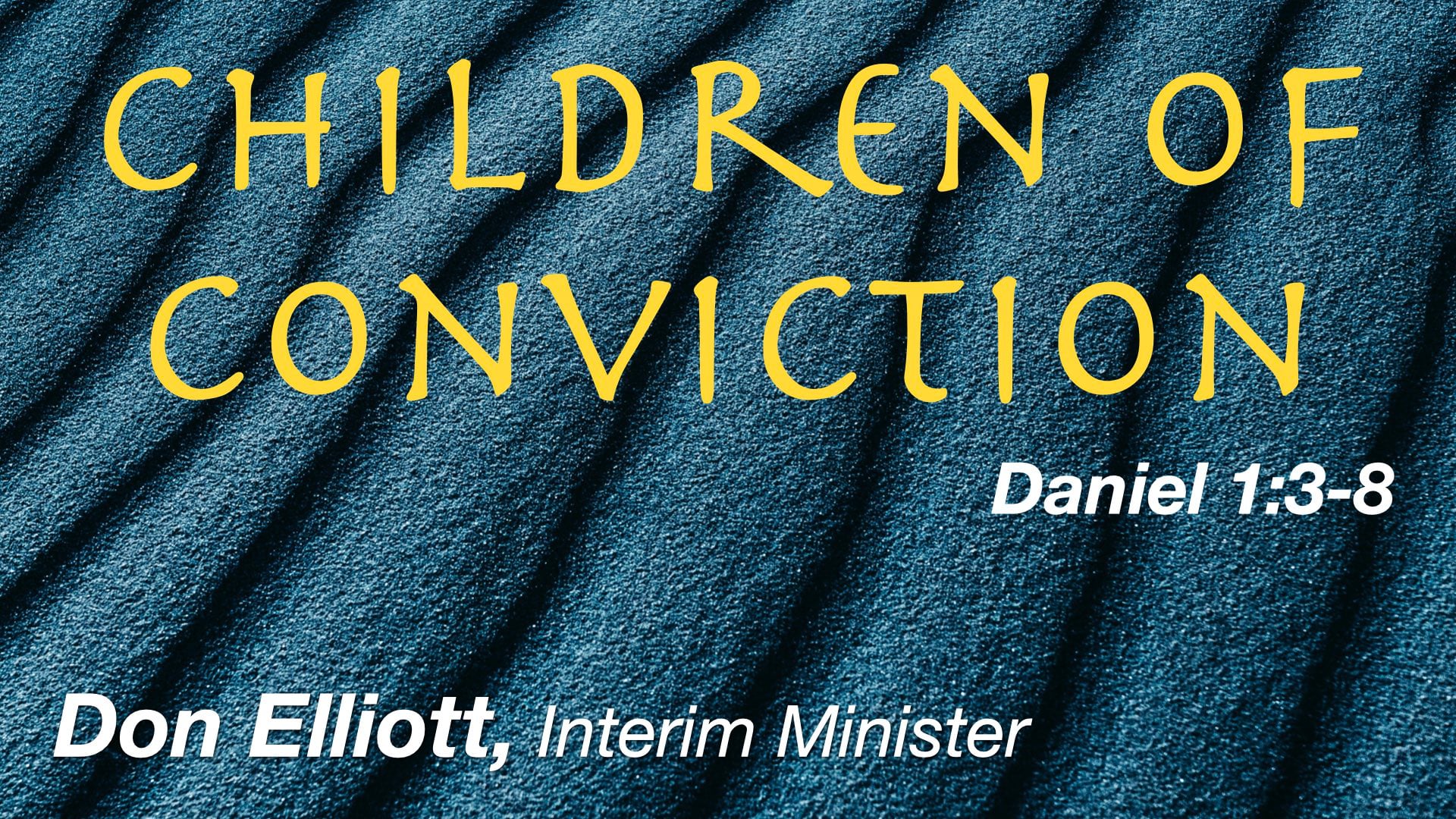 Nov 12, 2023 Children Of Conviction