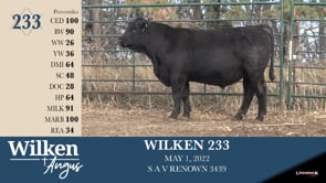 Lot #233 - WILKEN 233