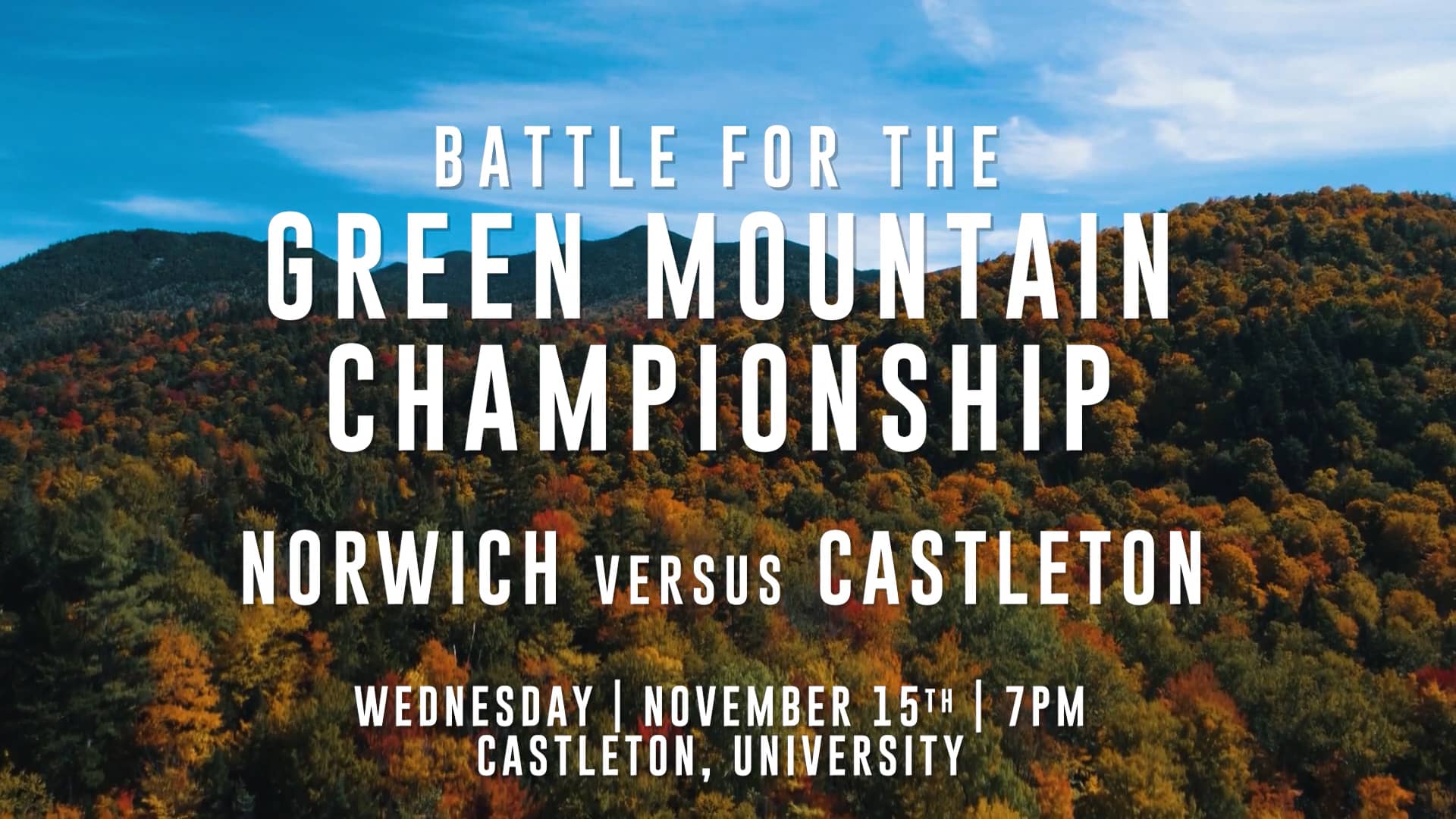 Battle for the Green Mountain Championship 2023 on Vimeo