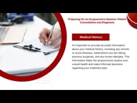 Massage: Preparing for an Acupuncture Session Patient Consultation and Diagnosis