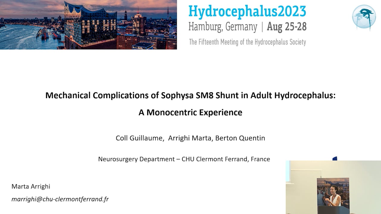 S23. Guillaume Coll - Mechanical complications of Sophysa SM8 shunt in adult hydrocephalus, a monocentric experience