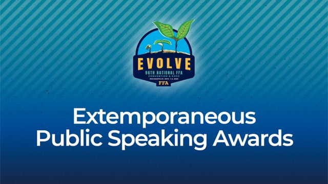 Extemporaneous Public Speaking | 2023 Awards Recognition Program