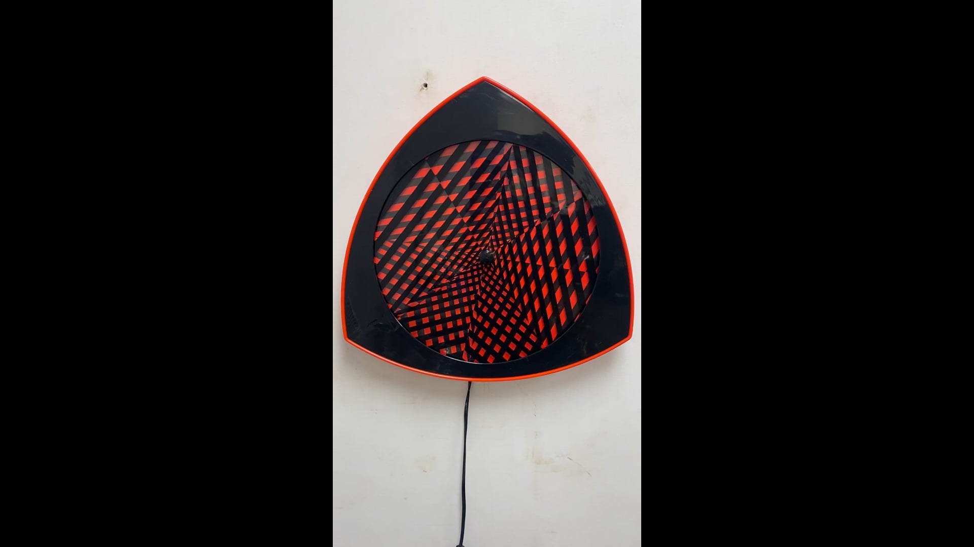 Vintage 1996 Rabbit Tanaka Lumaseries CyberSpace Red Kinetic Wall