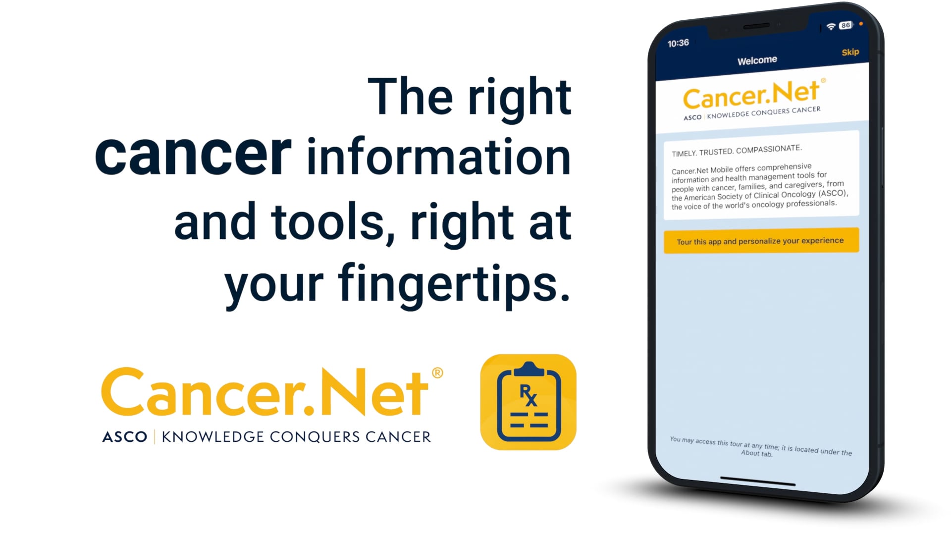 Cancer.Net New APP promo 2023