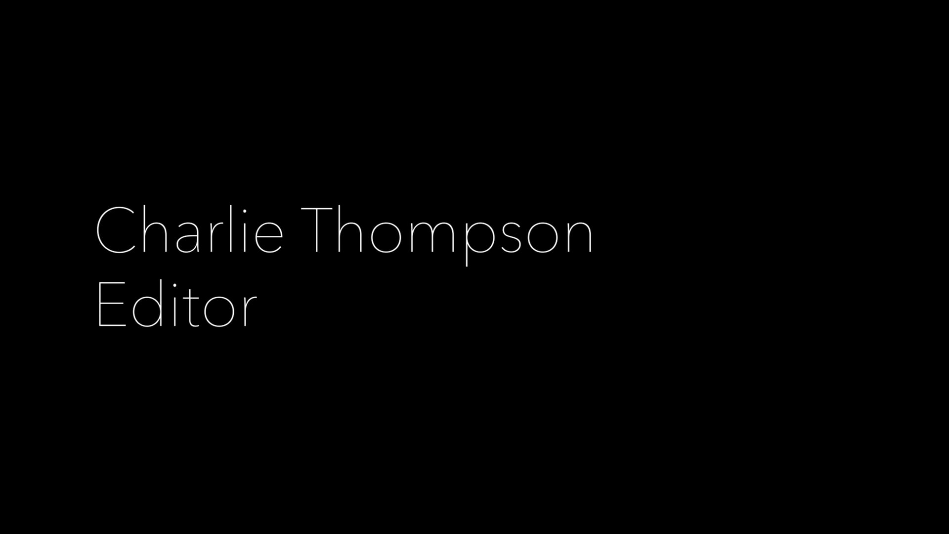 Charlie Thompson Showreel 2023