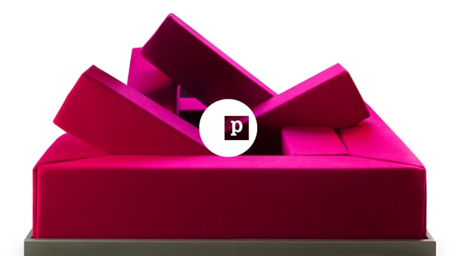 Poltronova: Rumble playful sofa. Design by Gianni Pettena