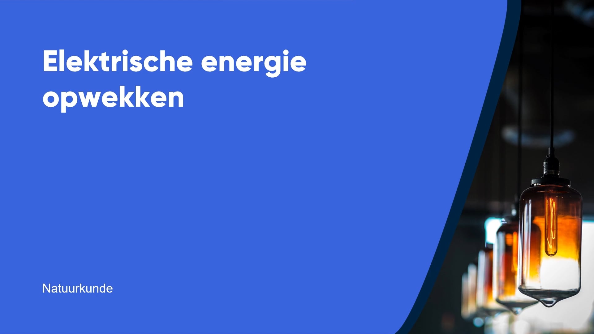 Elektrische energie opwekken