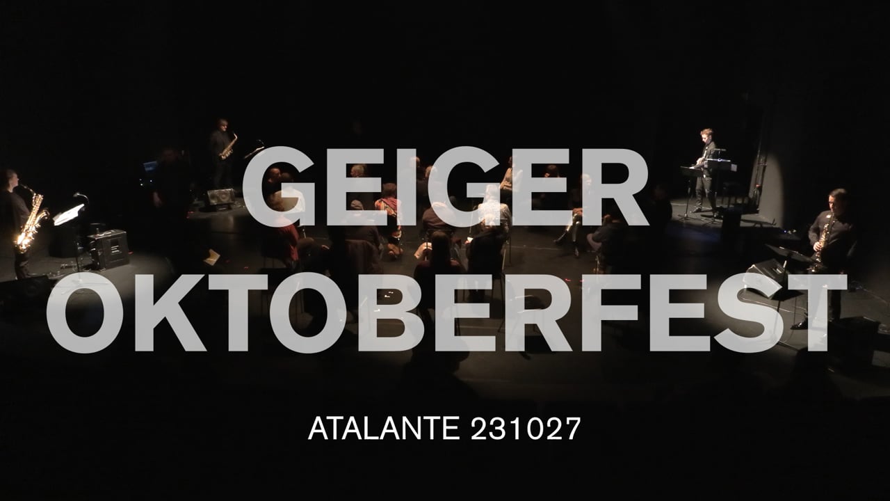 231027 | Stockholms Saxofonkvartett perform Benjamin Thigpen | GEIGER Oktoberfest