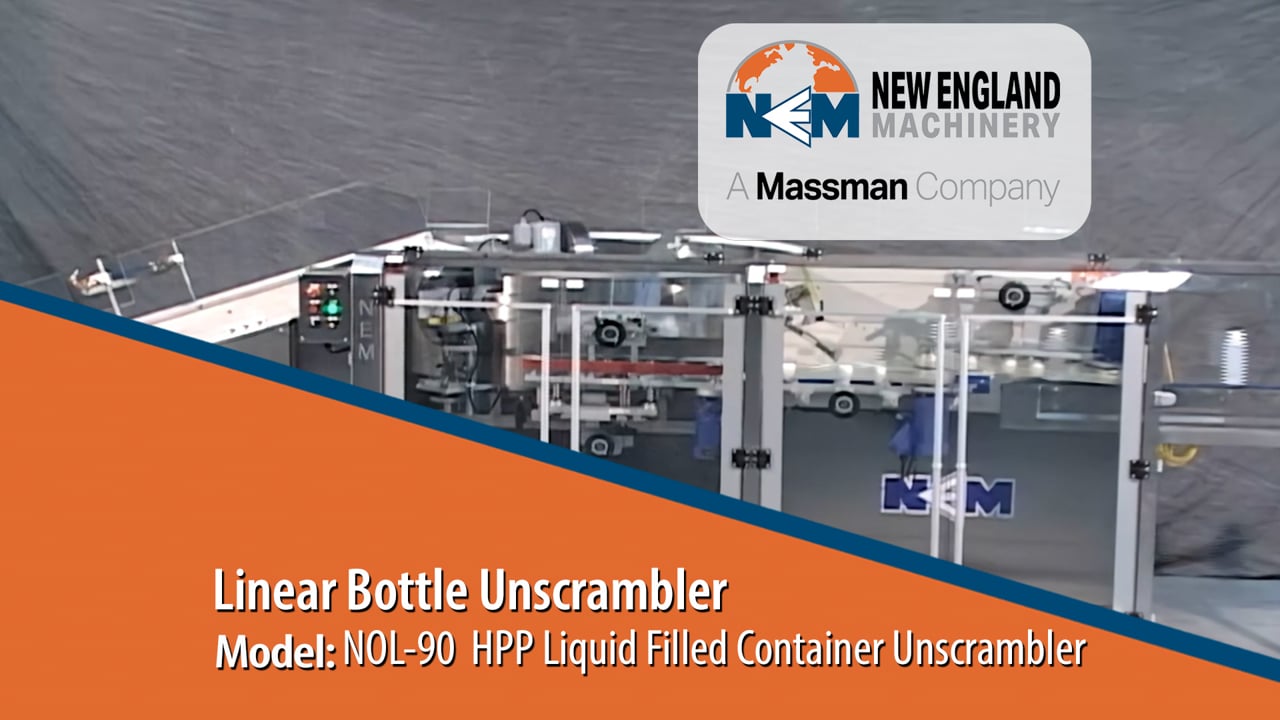 Linear Unscrambler for filled food container