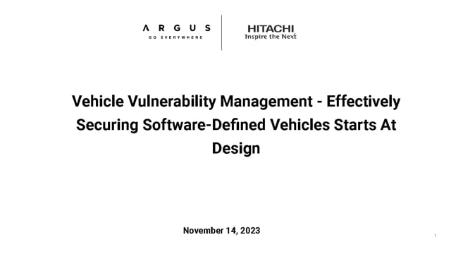 Vehicle vulnerability management – effectively securing software-defined vehicles starts at design
