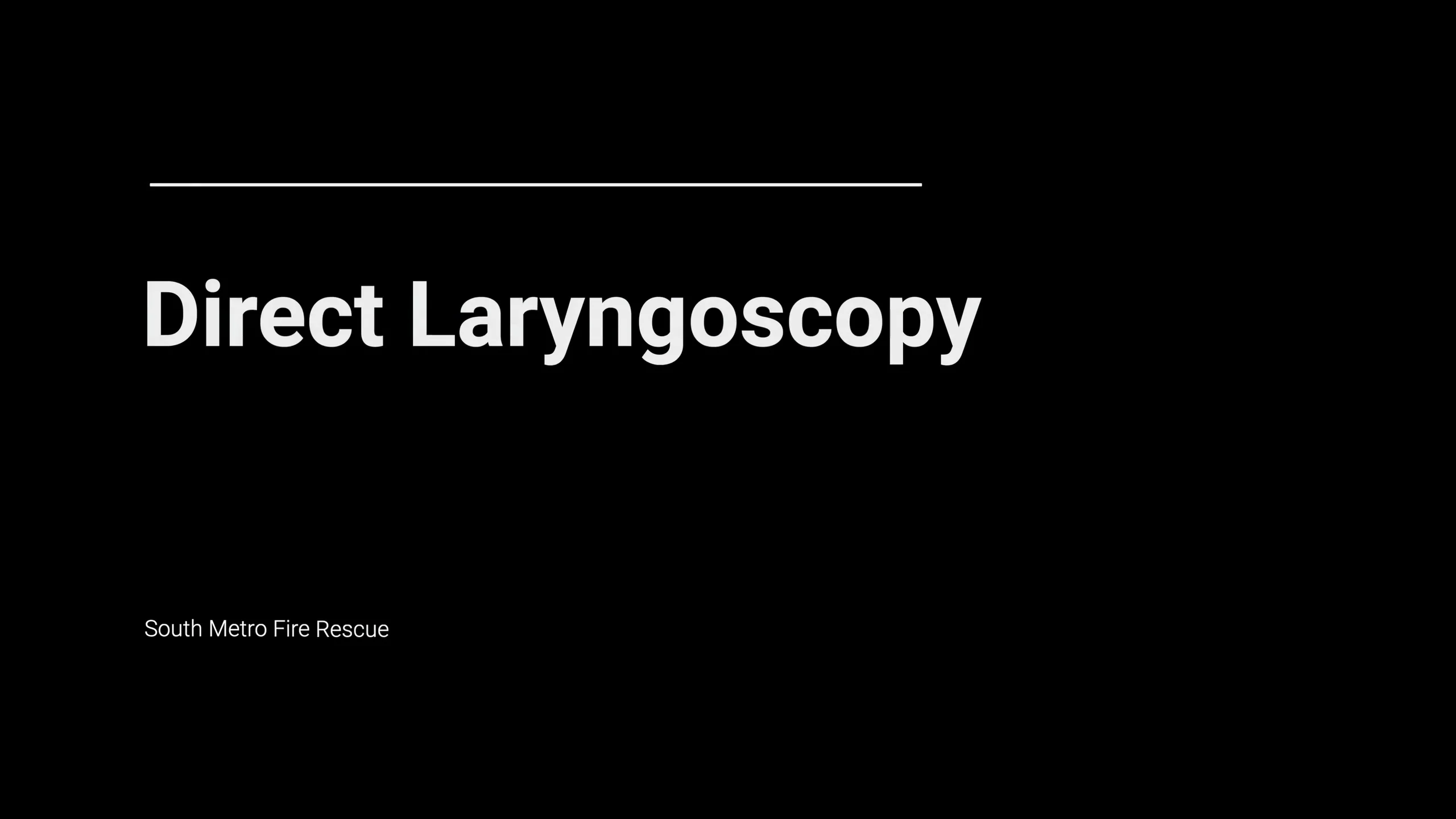 Direct Laryngoscopy on Vimeo