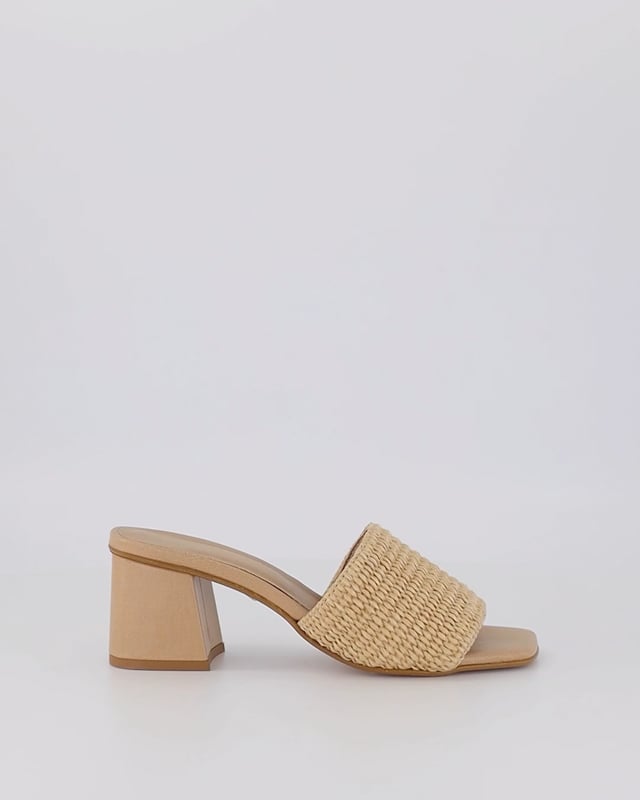 Buy DANA Natural Raffia heels Online at Shoe Connection
