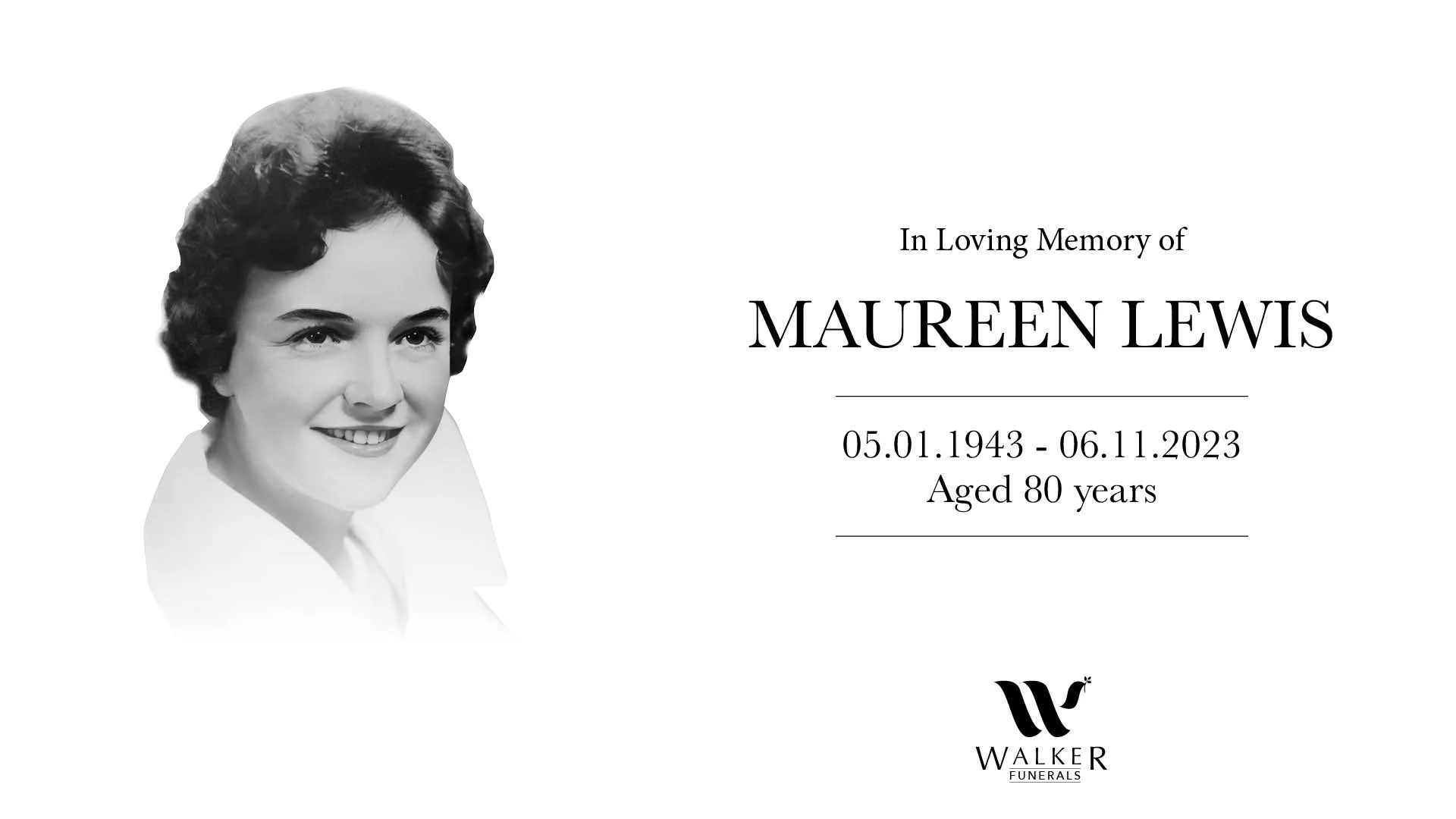 Robert B Walker Funerals Maureen Lewis on Vimeo