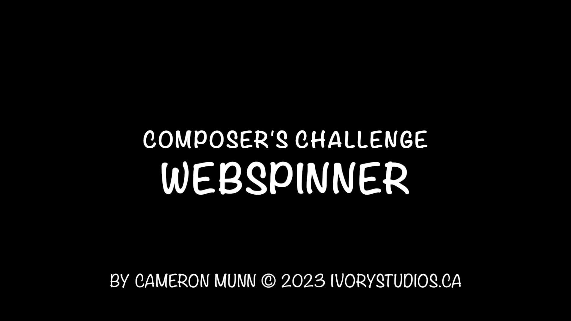 Webspinner Challenge
