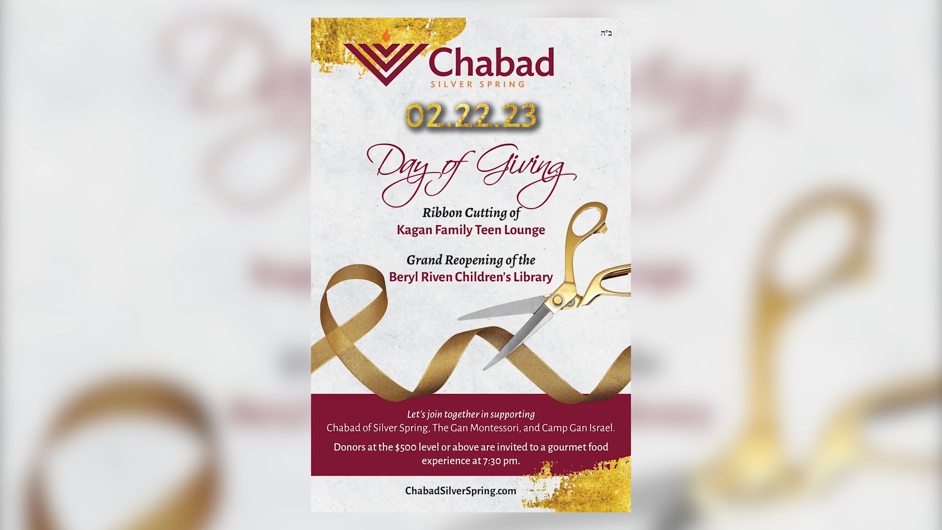 Chabad Of Silver Spring - Day of Giving (2/22/23) | Highlight Video
