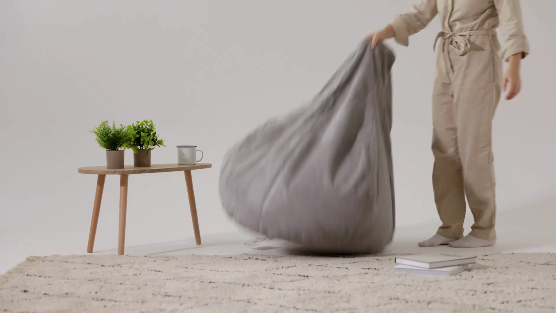 icon® Dalton Cord High Back Bean Bag Recliner