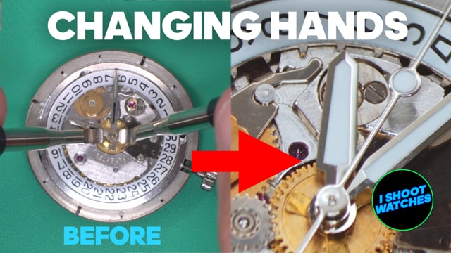 Changing watch hands sales