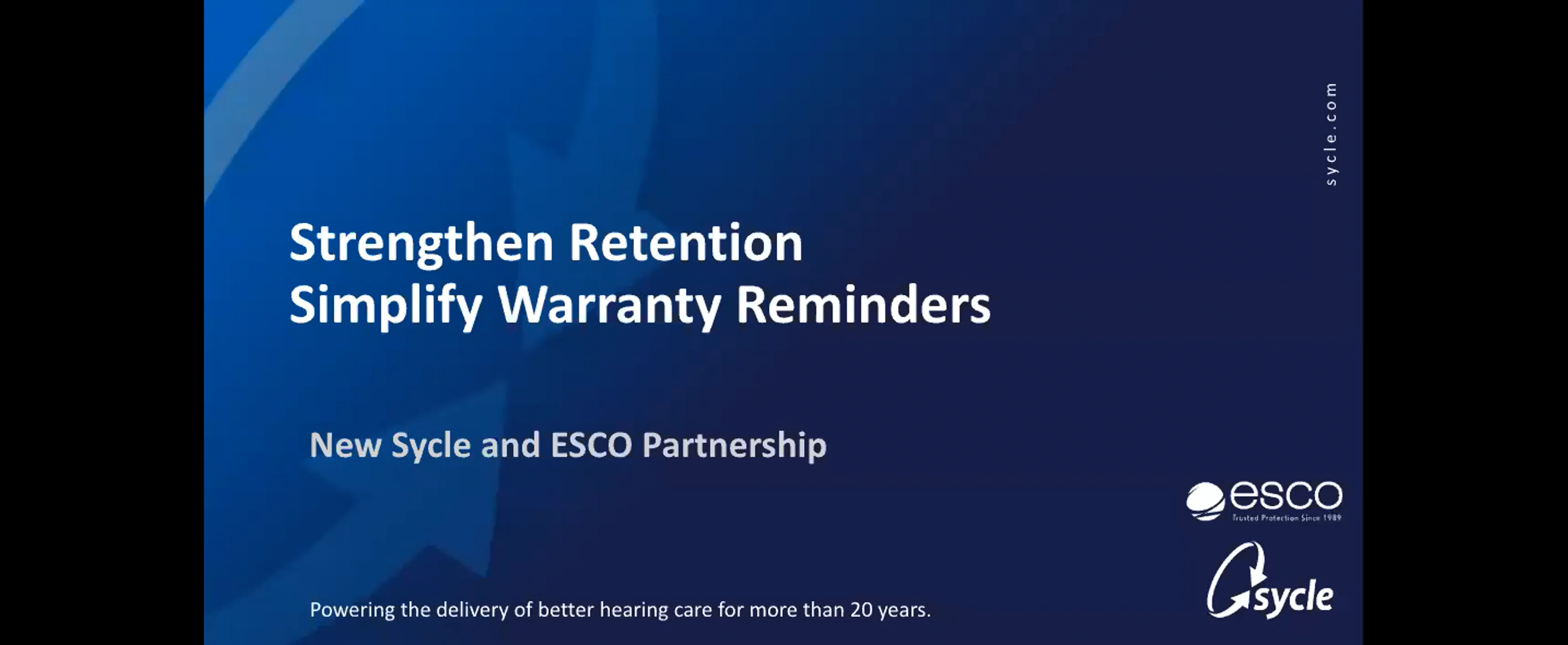 New Partnership, Sycle + ESCO Increase Retention and Simplify Hearing Aid Warranty Reminders on