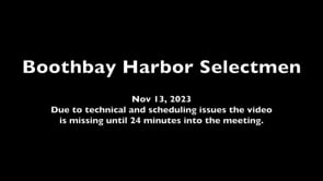 BBH Selectmen Nov 13