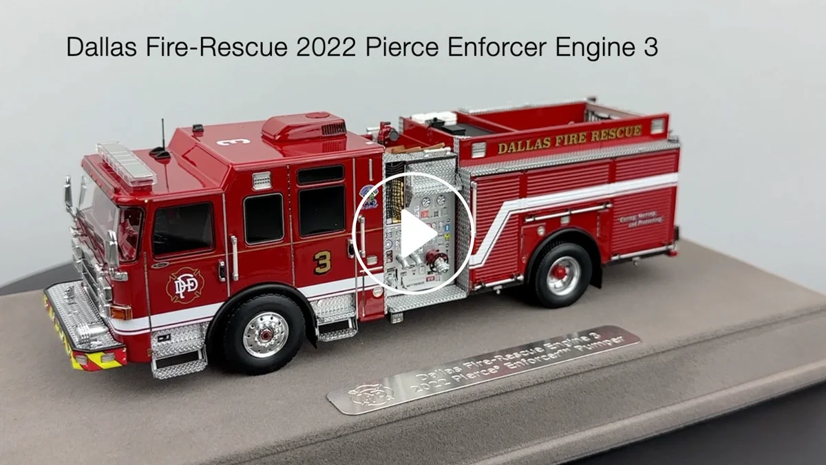 Fire Replicas 1:50 scale model of Dallas Fire-Rescue 2022 Pierce