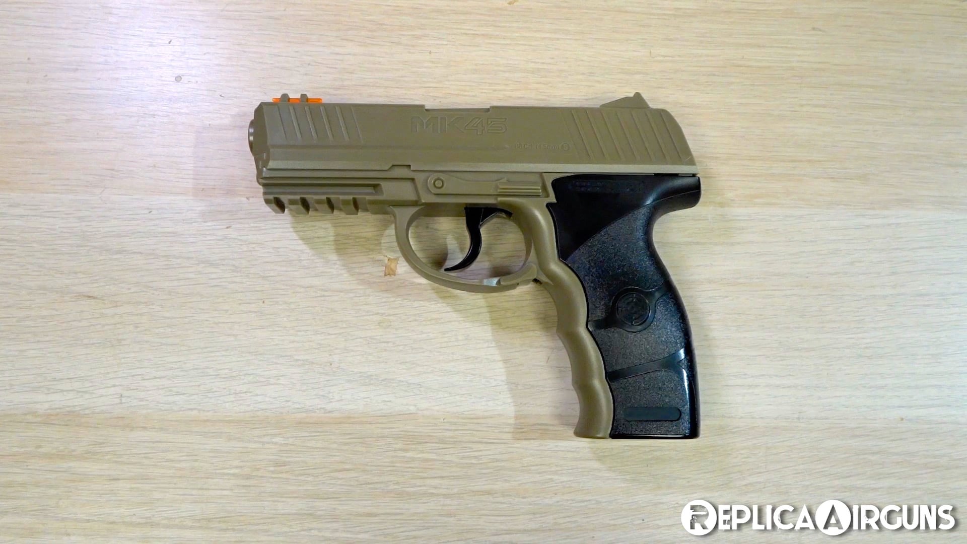 Crosman MK45 CO2 NBB BB Pistol Table Top Review