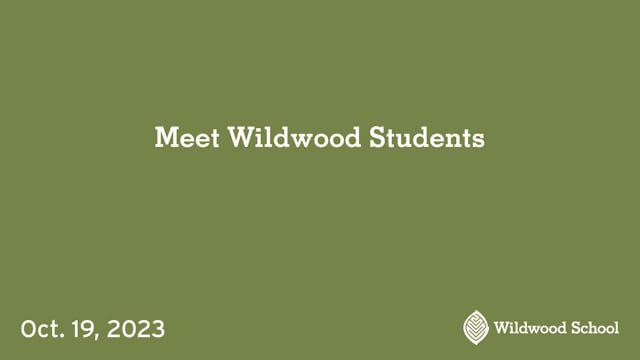 Meet Wildwood Students - Oct. 19, 2023