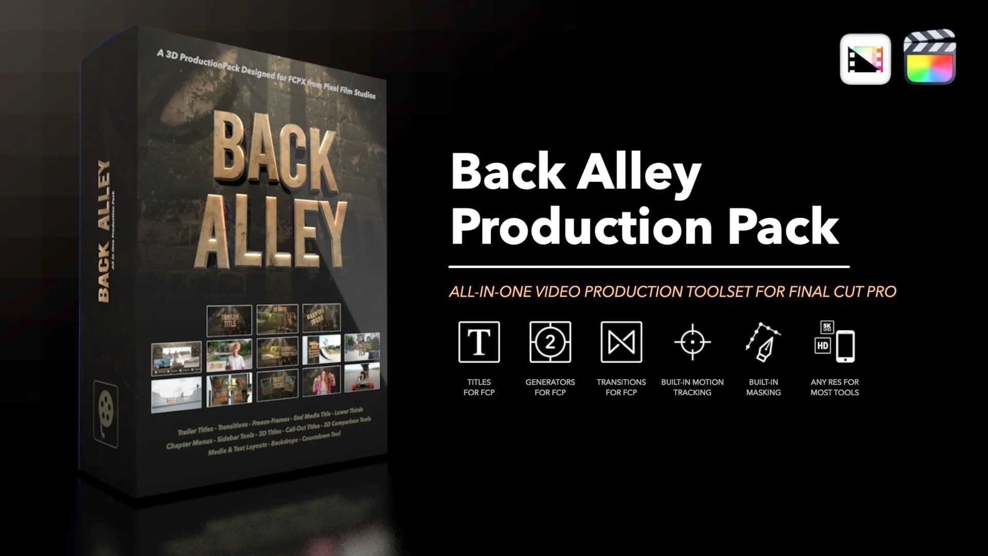 Back Alley - A Professional 3D Production Package for FCPX - Pixel Film  Studios