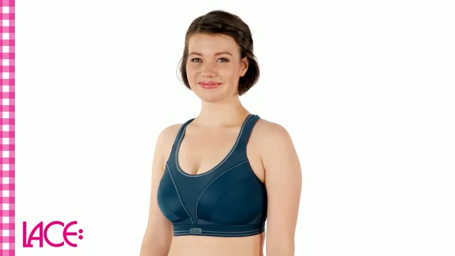 Cycle House Sports Bra Rainbow Strap Non-Wired Removable Padding Low Impact
