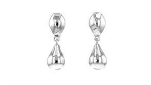 Zina Sterling Silver Baroque Drop Earrings
