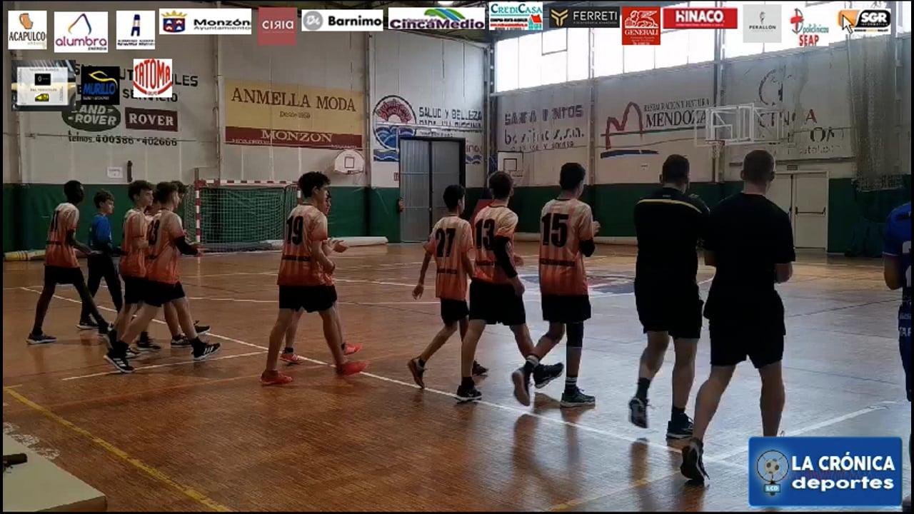 BALONMANO    CADETES   Balonmano Monzón-24-38-Tarazona                              INFANTIL    Moncayo-21-23-Balonmano Monzón